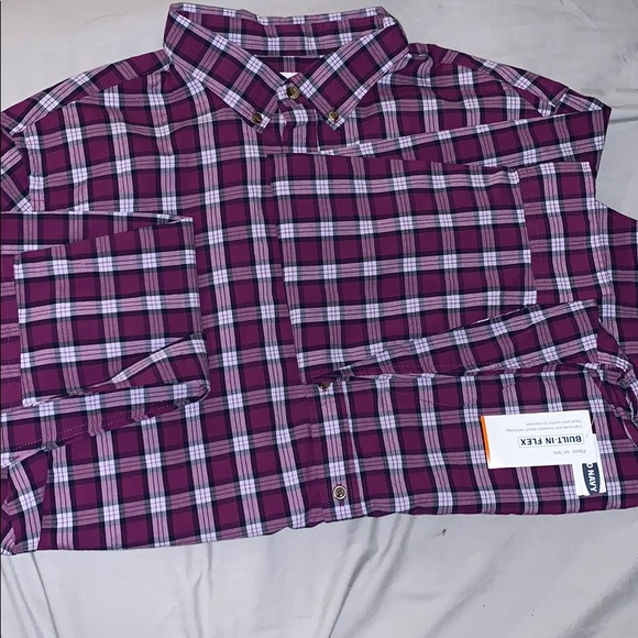 Regular-Fit Built-In Flex Everyday Shirt for Men - Picture 1 of 4